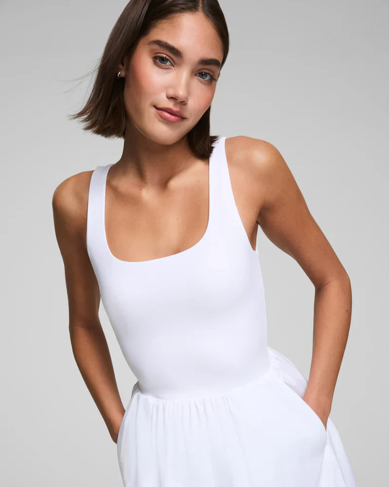 SPANXsmooth™ Jersey Scoop Neck Tank Midi Dress